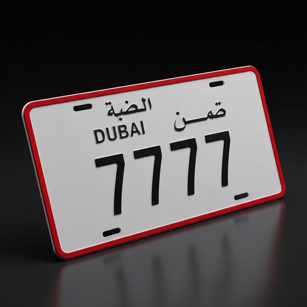 لوحة دبي رقم 7